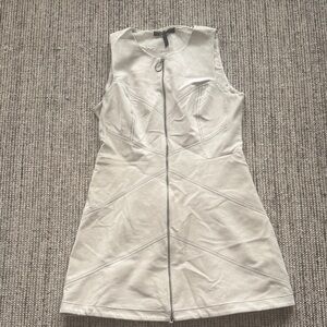 BCBGMaxAzria Cream Sleeveless Mini Dress